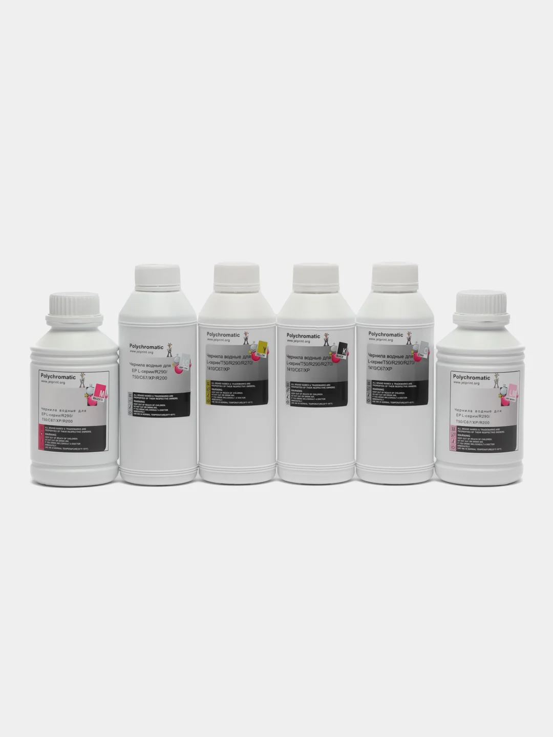 Чернила Polychromatic 500мл для принтеров Epson L800/L200/R270/P50/XP/R200/C79/C67 водные
