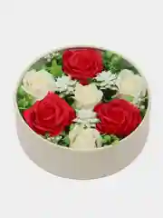 Кремовый букет из вспененного мыла , подарок на Новый год маме,сестре,коллеге ,подарочный набор