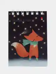 Алый блокнот "Волшебные лисы", 40 листов, А7