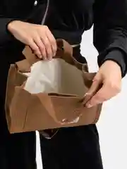 Коричневый сумка шоппер, женская