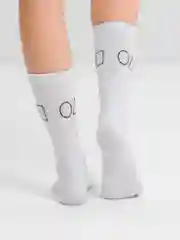 Белый носки "Игра в кальмара"
