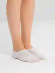 Белый носки лодки из хлопка