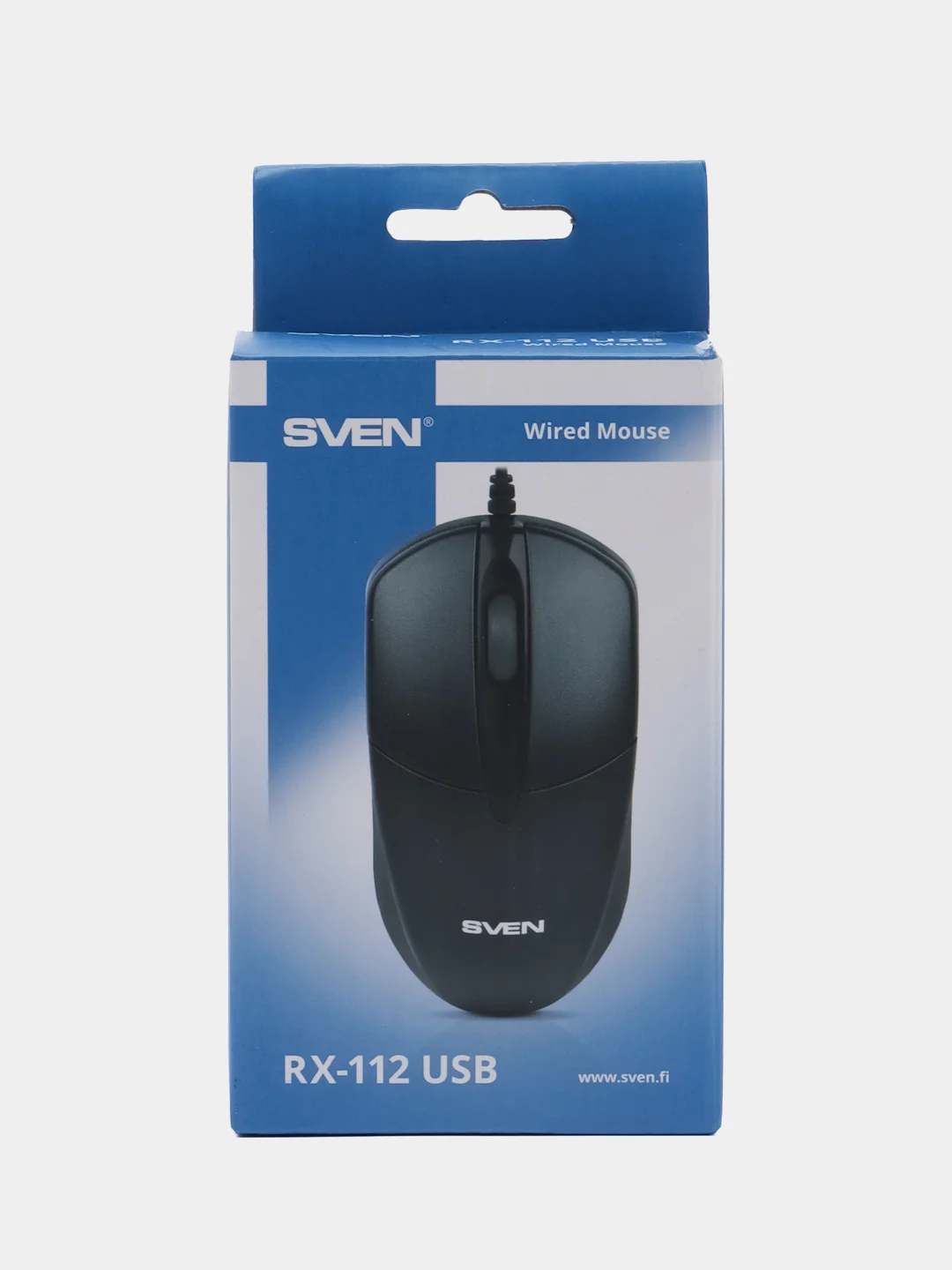 Мышь проводная компьютерная Sven Rx-112, Usb, 2 кнопки+1 колесо-кнопка, оптическая, 512587