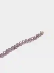 Сиреневый стеклянные бусины "Рондели", на нити