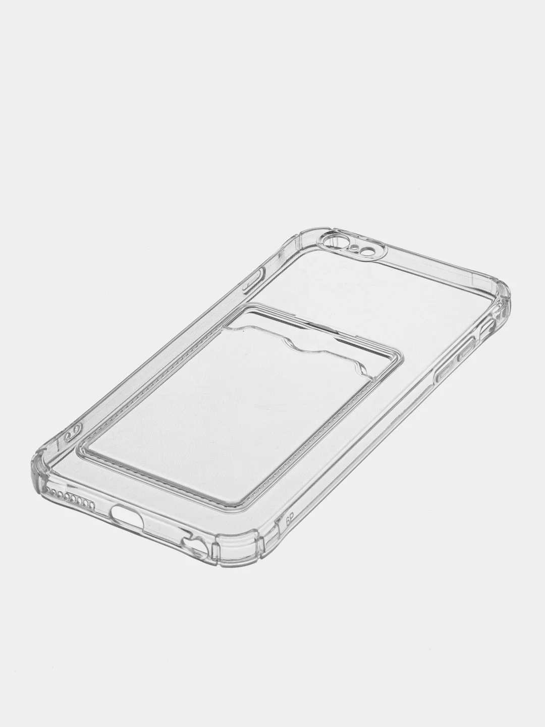 Лавандовый чехол для iPhone XR, 11, 12, 13, 14, Pro, Pro Max, 7, 8+, с карманом для карт, прозрачный