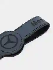 Серый брелок ремешок для ключей с маркой авто Мерседес (Mercedes)