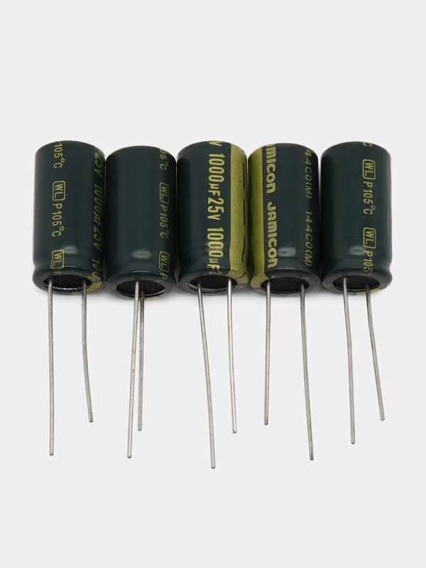 5 штук 1000мкф 25В Конденсатор LOW ESR 1000UF 25V 105C 10х20 WL JAMICON