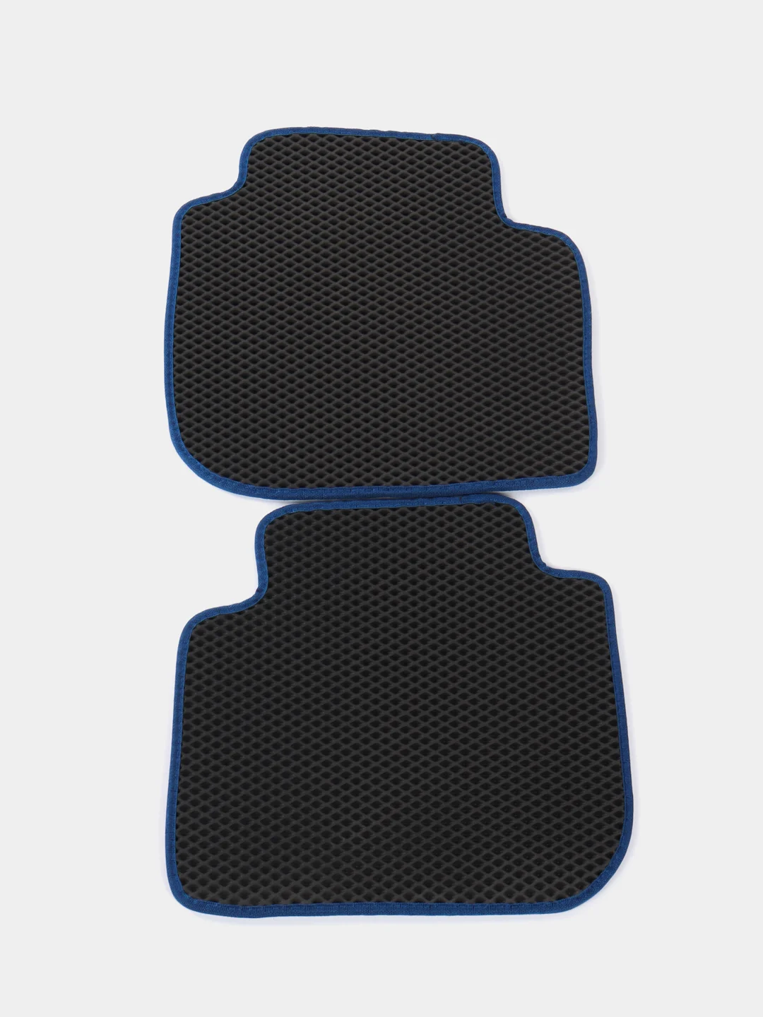 Автомобильные коврики EVA на Subaru Forester IV (SJ) 2012-2018, черный ромб, синий кант
