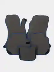 Автомобильные коврики EVA на Subaru Forester IV (SJ) 2012-2018, черный ромб, синий кант