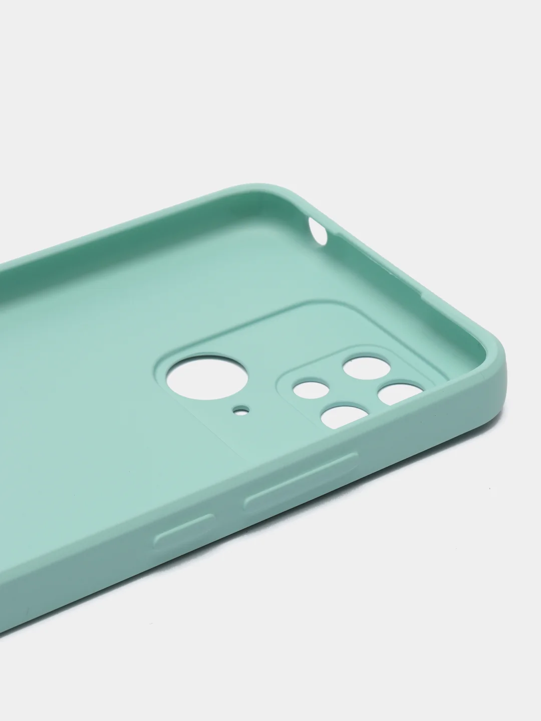 Коралловый меланж накладка для Xiaomi Redmi 10C/Poco C40, стекло с рисунком "Bear", защита камеры