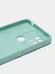 Коралловый меланж накладка для Xiaomi Redmi 10C/Poco C40, стекло с рисунком "Bear", защита камеры