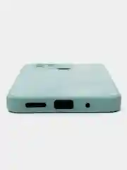 Коралловый меланж накладка для Xiaomi Redmi 10C/Poco C40, стекло с рисунком "Bear", защита камеры