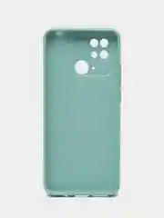 Коралловый меланж накладка для Xiaomi Redmi 10C/Poco C40, стекло с рисунком "Bear", защита камеры