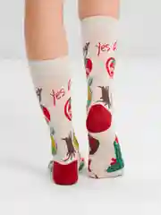 Носки высокие, унисекс, с рисунком