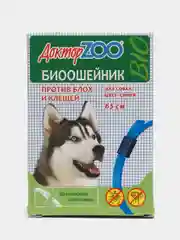 Синий ошейник Доктор ZOO для собак против блох и клещей, 65 см