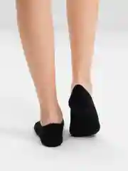Черный носки женские короткие с силиконовой вставкой POOPSOCKS, цветные