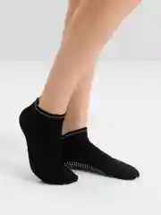 Черный противоскользящие носки для йоги, пилатеса