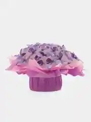 Лавандовый букет из мягких игрушек и бабочек, светящийся, подарок