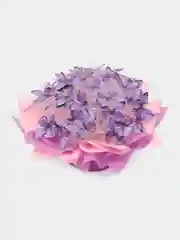 Лавандовый букет из мягких игрушек и бабочек, светящийся, подарок
