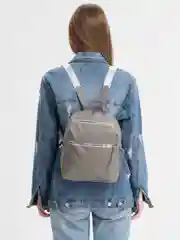 Серый рюкзак женский