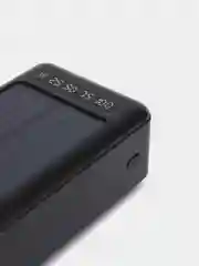 Черный повербанк Premium 30000, с солнечной батареей