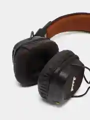 Коричневый беспроводные полноразмерные наушники Bluetooth и AUX, с микрофоном, джойстиком управления