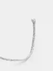 Серебряный тесьма отделочная сутаж, ширина 1,9 мм, отрезок 5 м