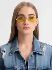 Желтый современные солнцезащитные очки