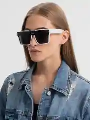 Белый солнцезащитные очки