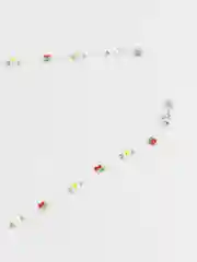 Прозрачный цепочка для очков из бисера