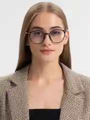Белый имиджевые очки без диоптрий, унисекс