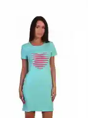 Мятный футболка длинная, женская, большие размеры