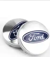 Серебряный ступичные колпачки на колеса для Ford, 53 мм