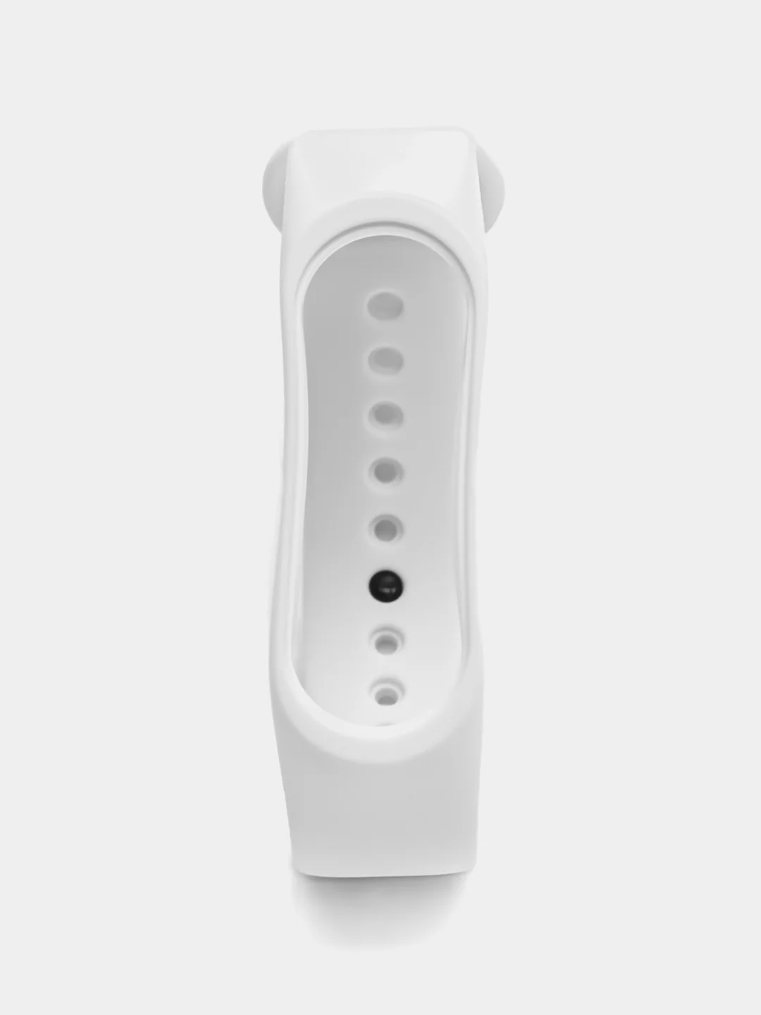 Белый ремешок для фитнес-браслета Xiaomi Mi Smart Band 3 / 4, силиконовый