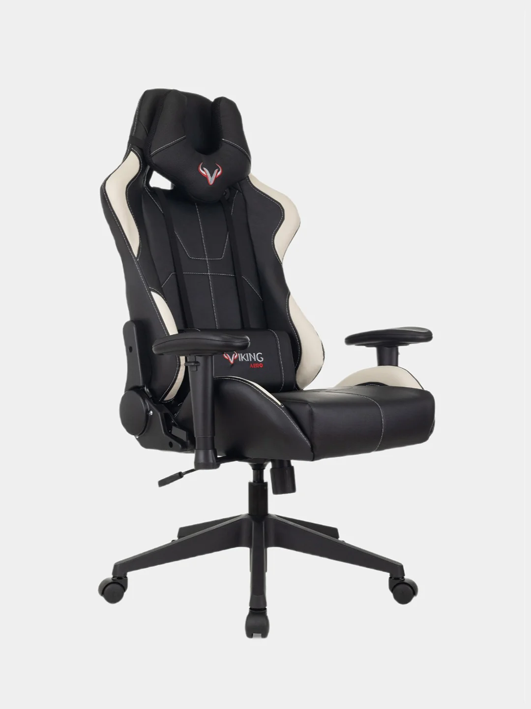 Белый компьютерное игровое геймерское кресло Zombie VIKING 5 AERO