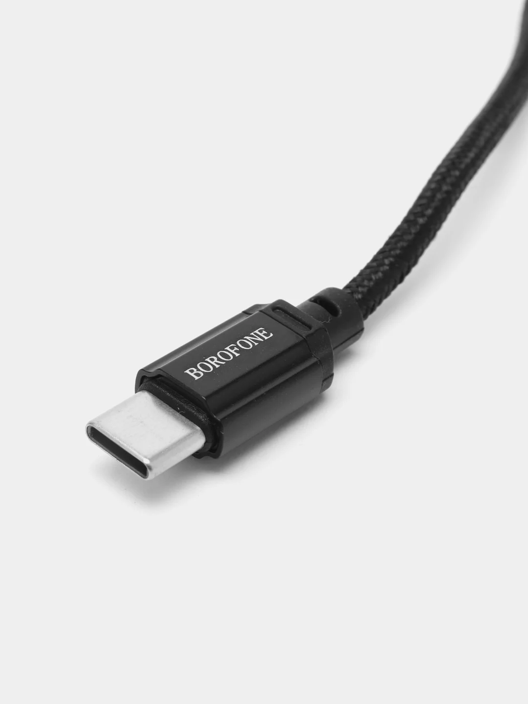 Черный кабель зарядный Borofone BX-87 USB / Micro USB, USB / Type-C, USB / Lightning