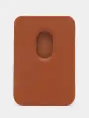 Коричневый картхолдер на магнитах MagSafe Leather Wallet iPhone