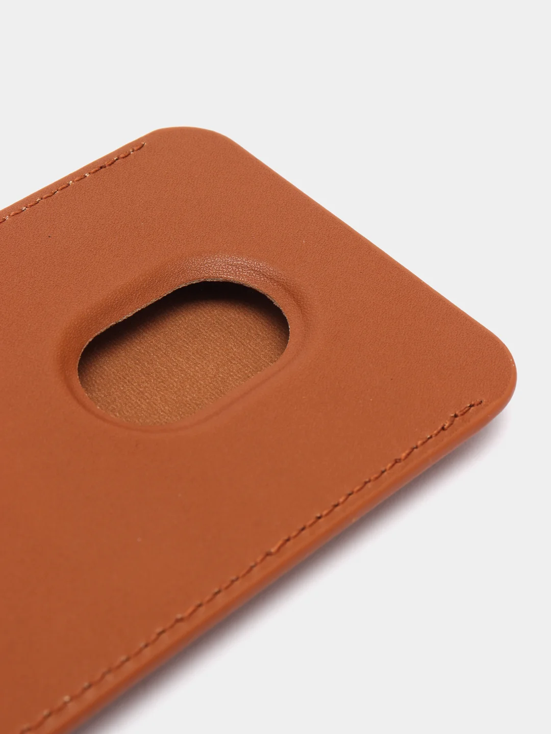 Коричневый картхолдер на магнитах MagSafe Leather Wallet iPhone