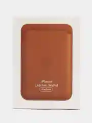 Коричневый картхолдер на магнитах MagSafe Leather Wallet iPhone