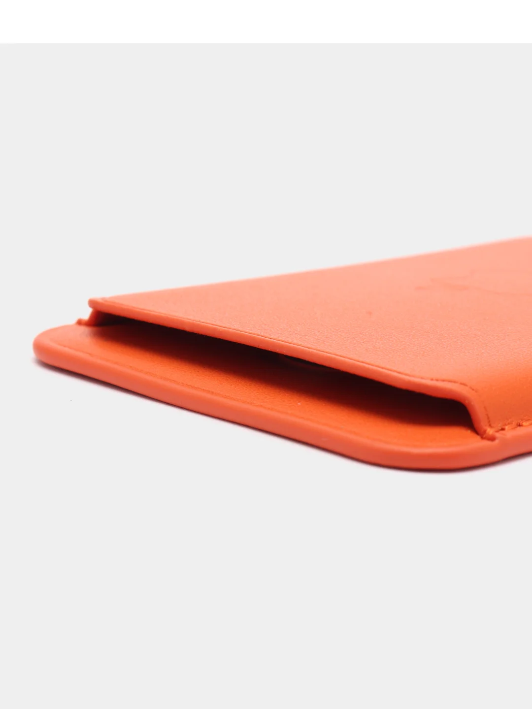 Оранжевый картхолдер на магнитах MagSafe Leather Wallet iPhone