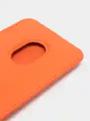 Оранжевый картхолдер на магнитах MagSafe Leather Wallet iPhone