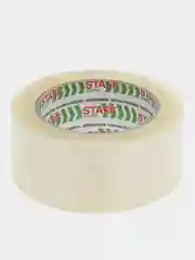 Скотч широкий, клейкая лента упаковочная, односторонняя прозрачная, Staff Big Pack, 440180