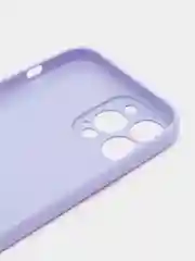 Лавандовый силиконовый чехол с защитой камеры для iPhone 7, 8, 13/Pro/Max,с рисунком из органического стекла
