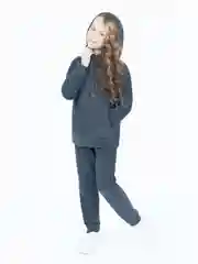 Угольный костюм для мальчика, для девочки Утенок, флисовый