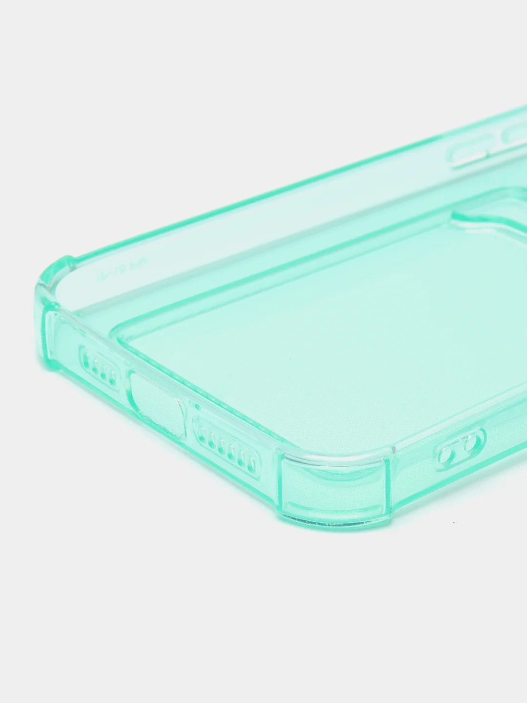 Бирюзовый противоударный чехол прозрачный для Apple iPhone 15 Pro Max, айфон 15 про макс силиконовый