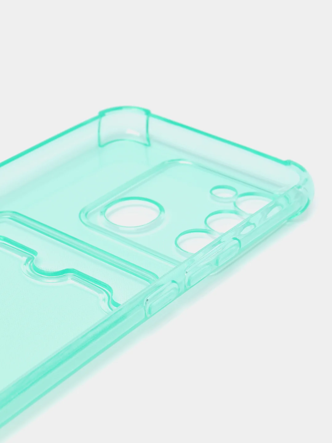 Бирюзовый чехол Tecno Spark Go 2022, Spark 8C силиконовый, Техно Спарк Го 2022, Спарк 8С прозрачный