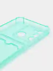 Бирюзовый чехол Tecno Spark Go 2022, Spark 8C силиконовый, Техно Спарк Го 2022, Спарк 8С прозрачный