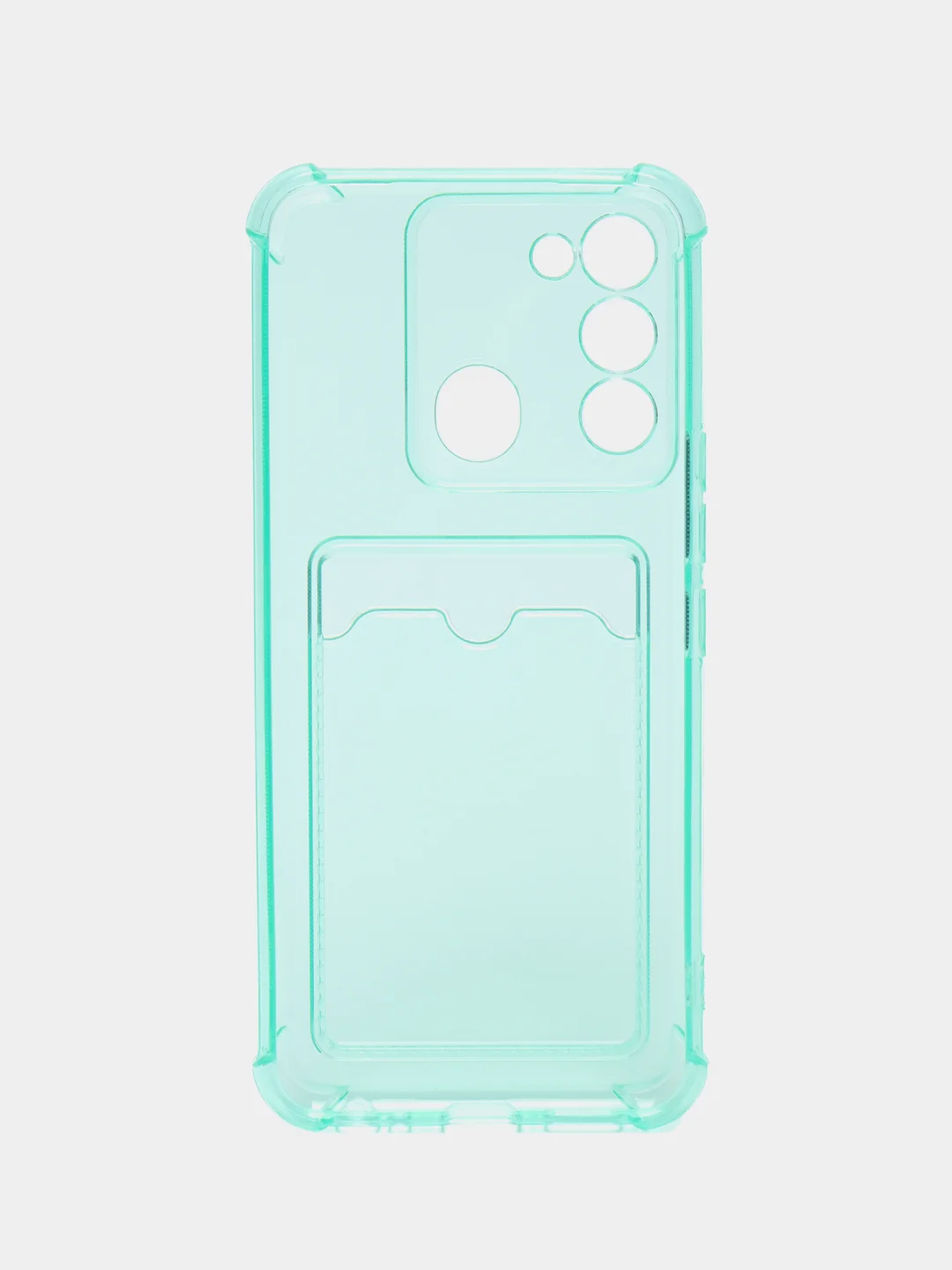Бирюзовый чехол Tecno Spark Go 2022, Spark 8C силиконовый, Техно Спарк Го 2022, Спарк 8С прозрачный