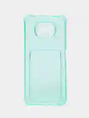 Бирюзовый чехол для Xiaomi Poco X3, Poco X3 NFS, Poco X3 Pro (Сяоми Поко Х3, Поко Х3 Про) прозрачный