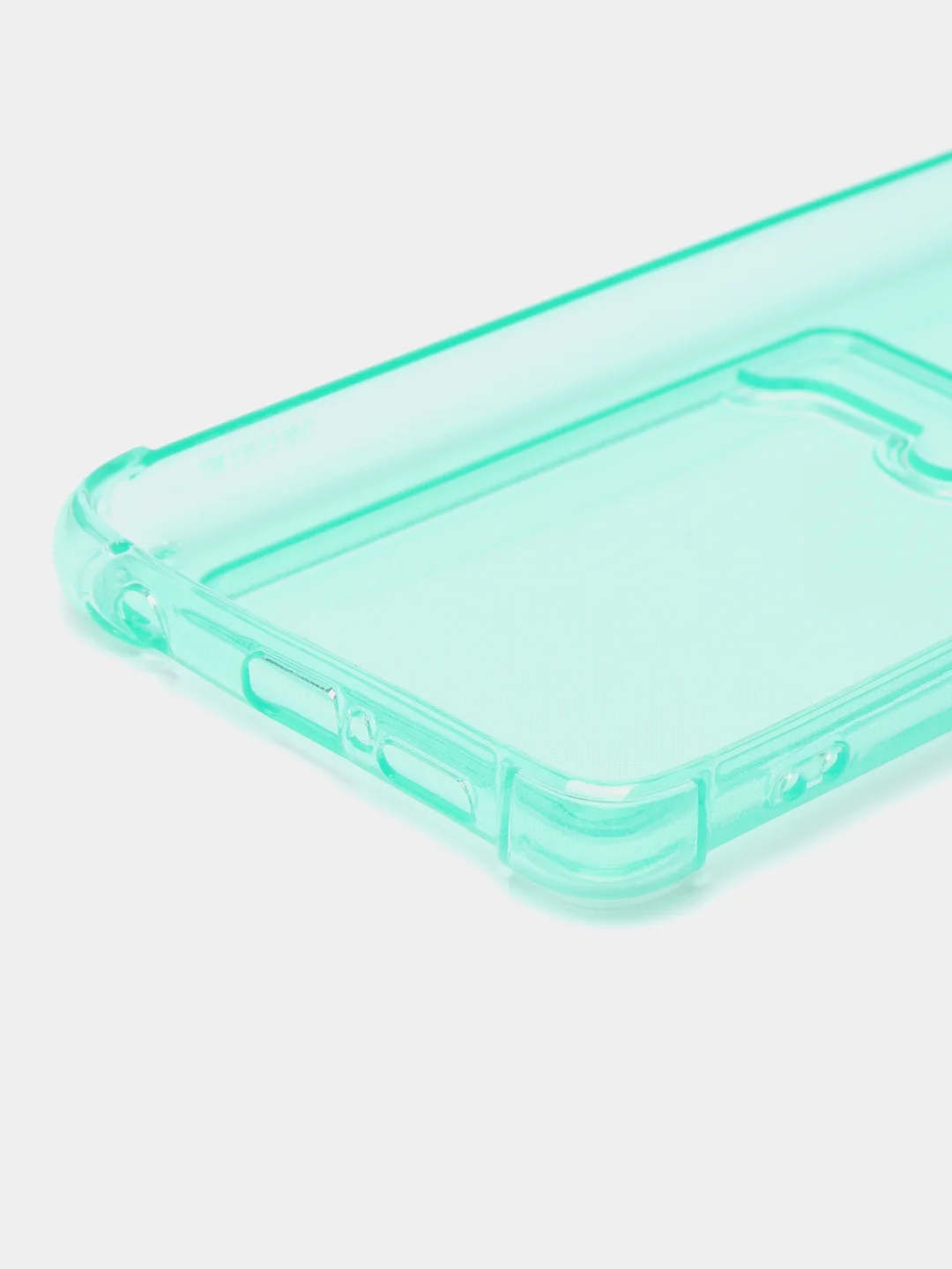 Бирюзовый чехол для Xiaomi Poco X3, Poco X3 NFS, Poco X3 Pro (Сяоми Поко Х3, Поко Х3 Про) прозрачный